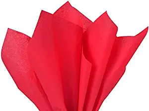 Bright red Tissue Paper 15 x 20 Premium Tissue Paper A1 bakery supplies Made in USA