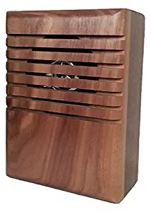 YourBell MP3 Door Chime, Programmable DoorBell. Made In The USA By BCS Ideas Corporation. (Walnut With Clear Coat)