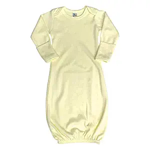 Laughing Giraffe Baby Infant Blank Long Sleeve Sleeper Gown with Mitten Cuffs (0-6M, Yellow-LG3850)