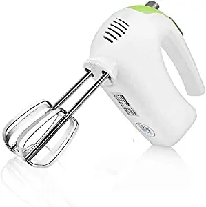 Electric Whisk，Portable Electric Egg Beater For Kitchen For Home Whisks Mini Hand Mixer Stainless Steel Beaters Electric Hand Mixers 0601 (Color : White)
