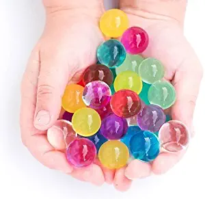 Kids Water Beads Sensory Toys: Reusable & Non Toxic Growing Jelly Balls - Educational & Therapy Toy - Safe for Toddlers - 20,000 Colorful Gel Beads