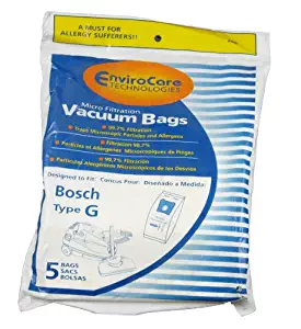 Type G Bosch Vacuum Cleaner Replacement Bag (5 Pack)