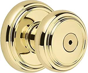 Baldwin Prestige Alcott Bed/Bath Knob in Polished Brass