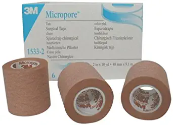 3M 1533-2 Micropore Tape (Pack of 6)
