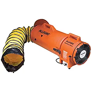 Allegro Industries 953325 Plastic Compaxial Blower Ac with 25' Ducting and Canister Assembly, 8"