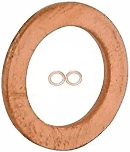 10/pk 3/8" or 10 mm ID - COPPER CRUSH WASHERS for M10 Metric or Banjo Bolt