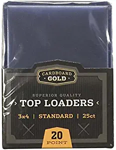 Cardboard Gold CBG-TLPro Toploaders Keeps Cards Ultra Protected, 4" L, 25 Count