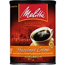 Melitta Coffee, Hazelnut Créme Flavored, Medium Roast, Ground, 11 Ounce