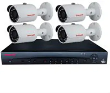 Honeywell Video HEN04112BB H.264 4CH NVR 1 TB and 4 pcs H.264 3MP IR Bullet Cameras