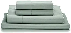 MyPillow Bed Sheet Set 100% Certified Giza Egyptian Long Staple Cotton (California King, Light Gray)
