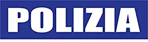 Large Polizia Italian Police Vinyl Sticker