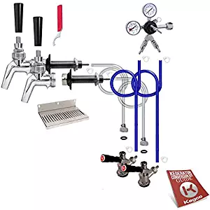 Kegco 2 Faucet Premium Door Mount Kegerator Kit Without Tank 2PSCK-NT