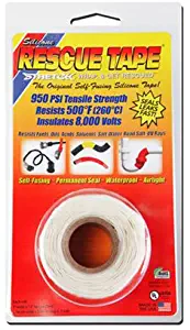 Rescue Tape Self-fusing Silicone Tape (Clamshell White, 1-Inch by 12-Feet)