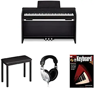 Casio PX860 BK Privia Digital Home Piano Bundle with Casio CB7 Bench, Behringer Headphones, and FastTrack Music Instruction Book