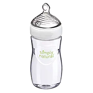 NUK Simply Nautral Baby Bottle, Clear,9 Ounce (Pack of 1)