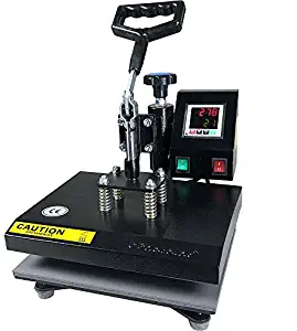 ePhotoInc New Digital 9" x 12" Swing Away Digital Heat Press Machine Transfer Sublimation T-Shirt Press EPH10BU