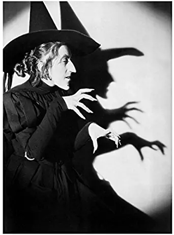 The Wizard of Oz Wicked Witch of The West aka Margaret Hamilton Shadowing Witchy Moves 8 x 10 Photo