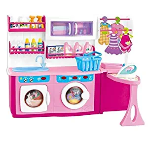 MeeYum Pretend Play Mini Wash, Dry and Iron Laundry Set