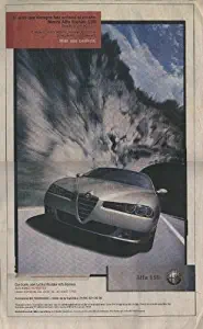 Alfa Romeo 2004 156 & 147 - LOT of 4 Color & Non-Color Newspaper ADS/Mexico - Spanish !!