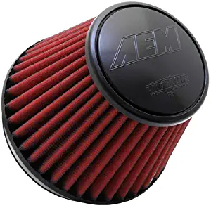 AEM 21-210EDK Universal DryFlow Clamp-On Air Filter: Round Tapered; 6 in (152 mm) Flange ID; 6 in (152 mm) Height; 7.5 in (191 mm) Base; 5.125 in (130 mm) Top