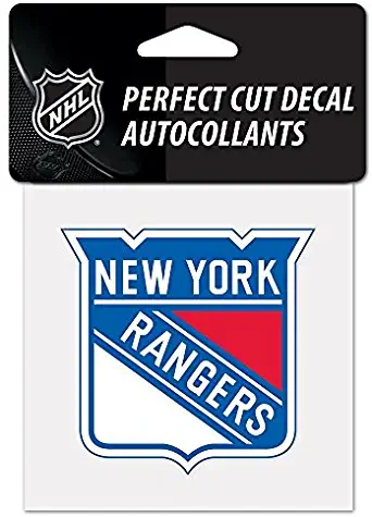NHL New York Rangers Perfect Cut Color Decal, 4" x 4" by WinCraft