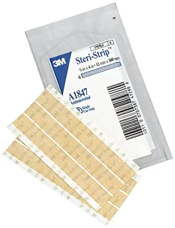 3M A1847 Steri-Strip Antimicrobial Skin Closures (Pack of 50)