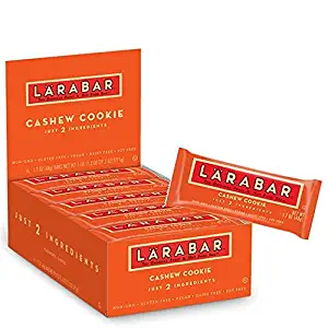 LARABAR, Fruit & Nut Bar, Cashew Cookie, Gluten Free, Vegan, Whole 30 Compliant, 1.7 oz Bars (16 Count)