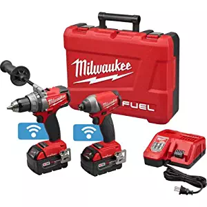 Milwaukee 2796-22 M18 FUEL ONE-KEY 18-Volt Lithium-Ion Brushless Cordless Hammer Drill/Impact Driver Combo Kit