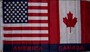 Flag USA/Canada 3X5 Polyester (97) `